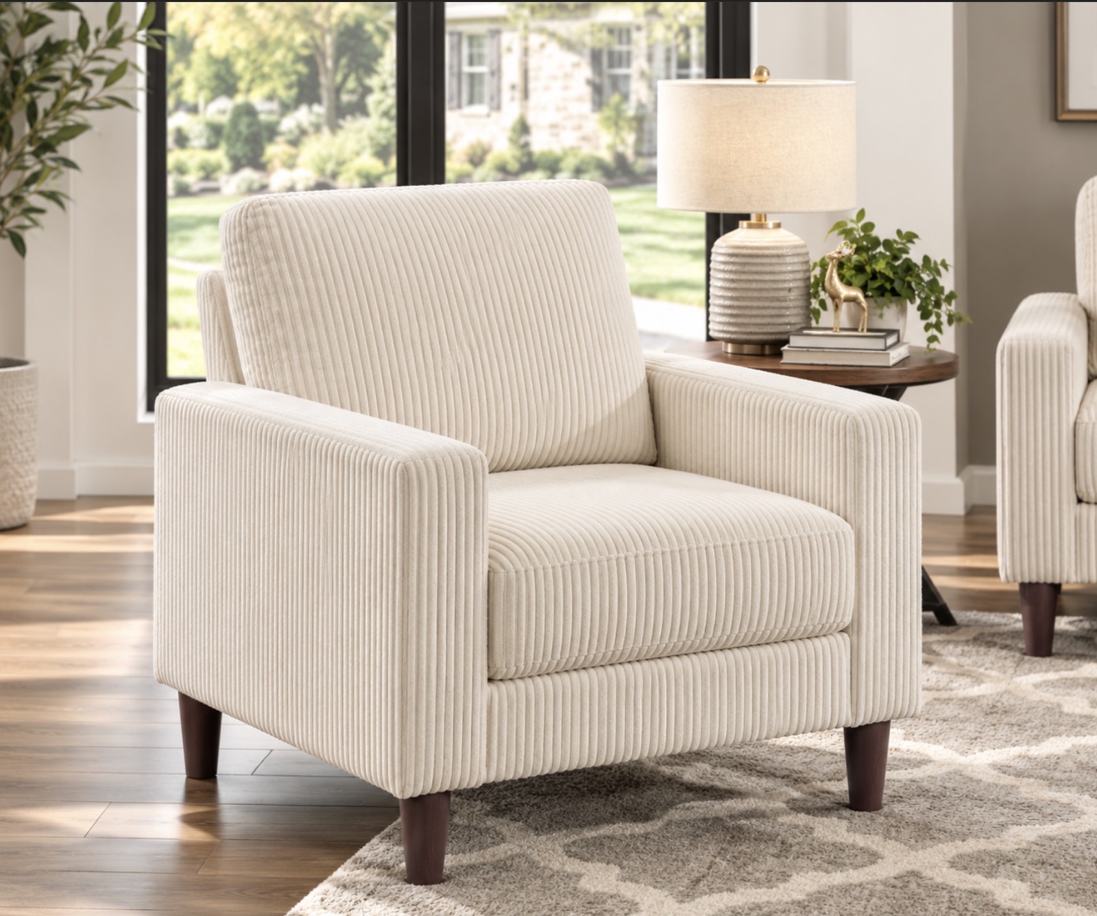 Albany Corduroy Collection, beige, grey, taupe, view 4