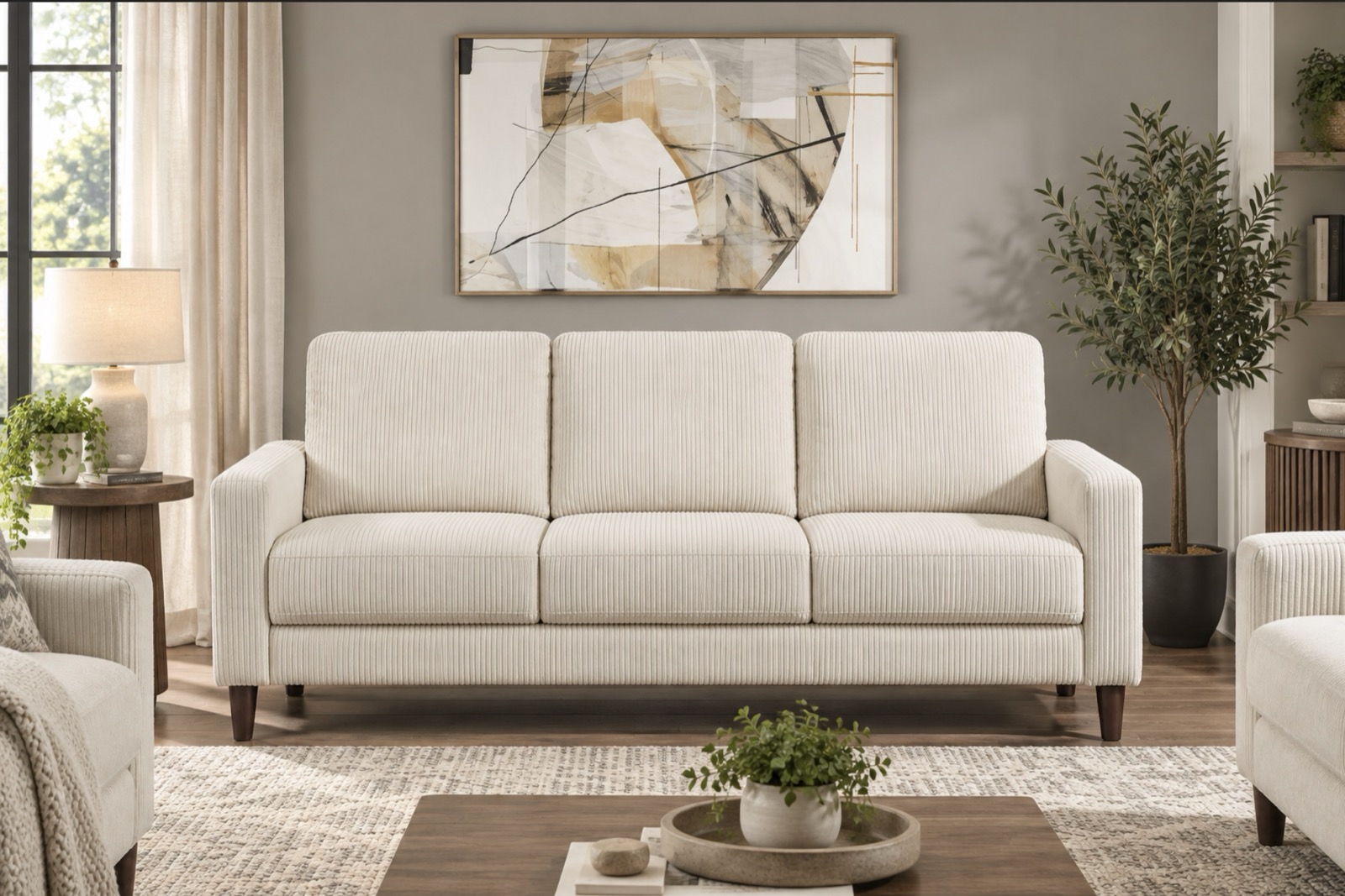 Albany Corduroy Collection, beige, grey, taupe