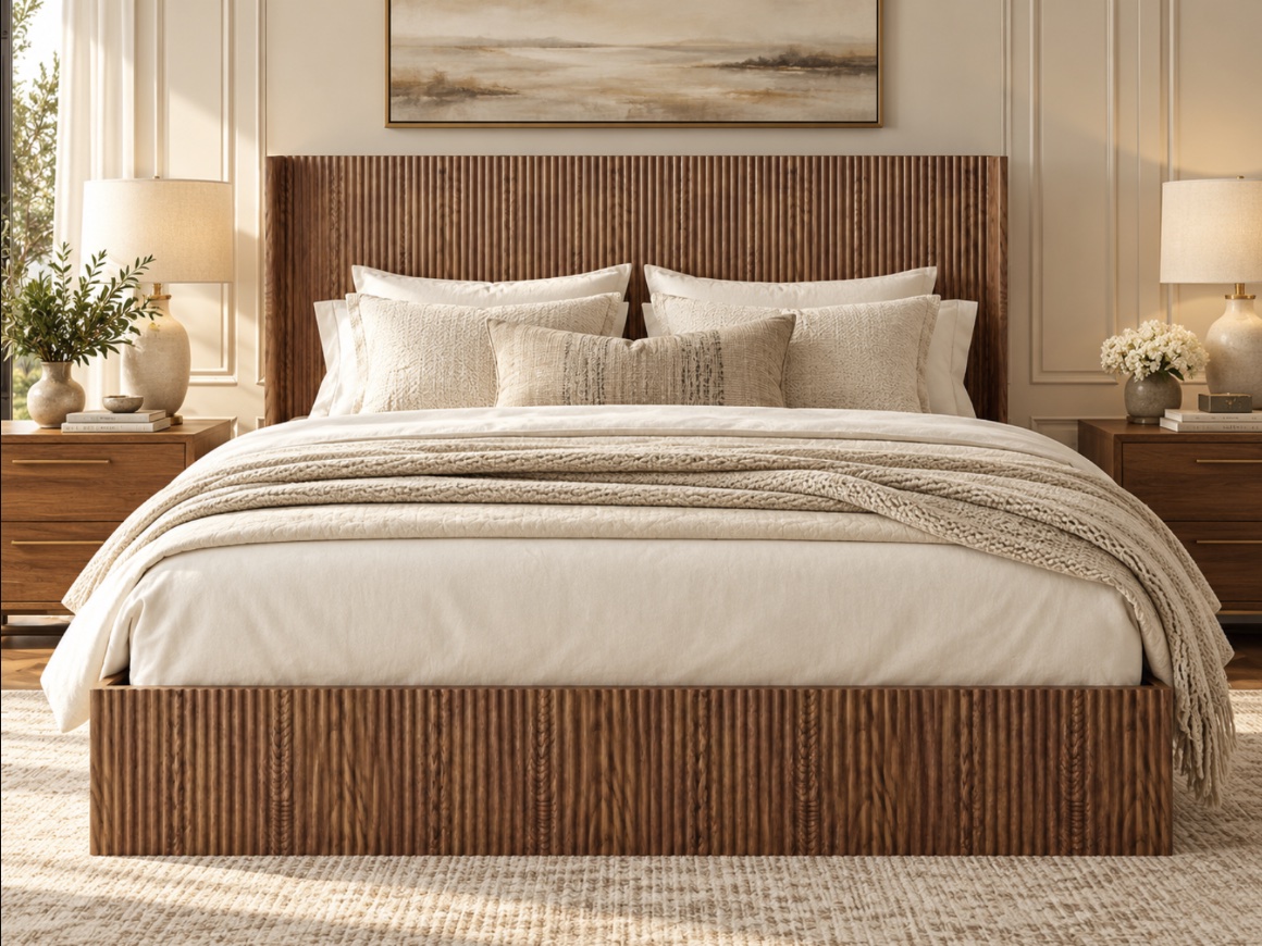 Briones Lift-Storage Bed, walnut, view 2
