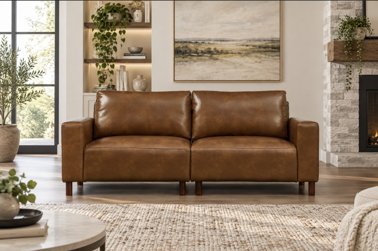 Elmwood Modular Collection, cognac, view 3