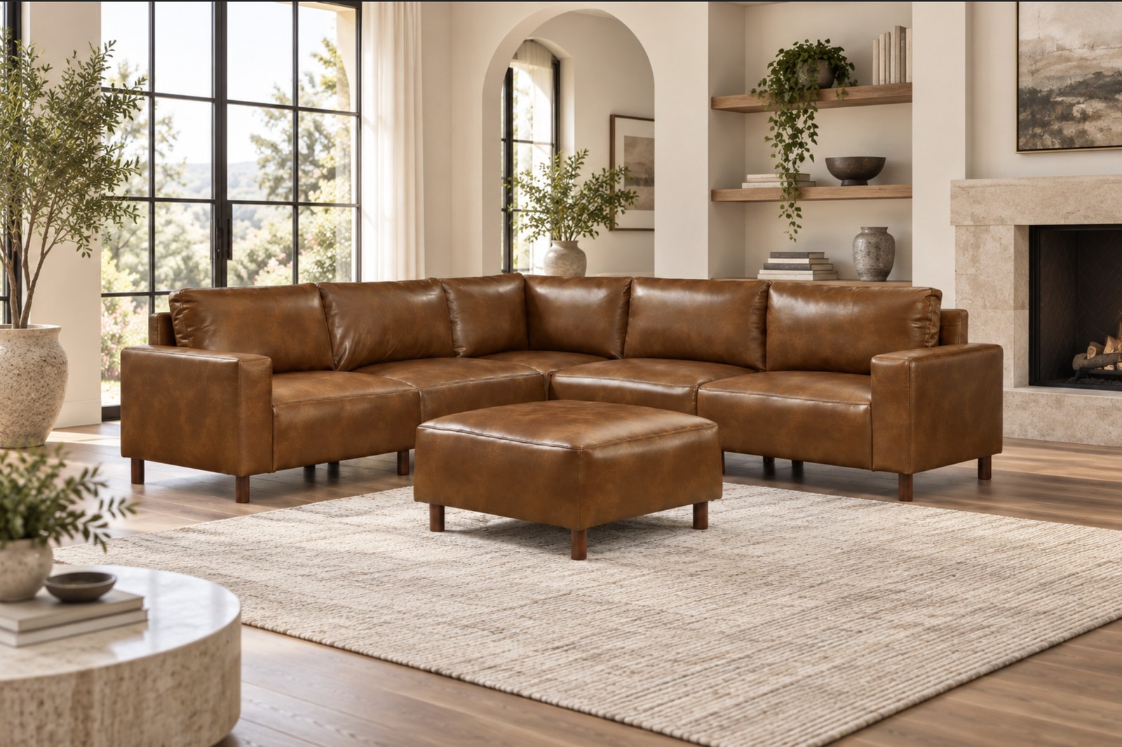 Elmwood Modular Collection, cognac, view 6