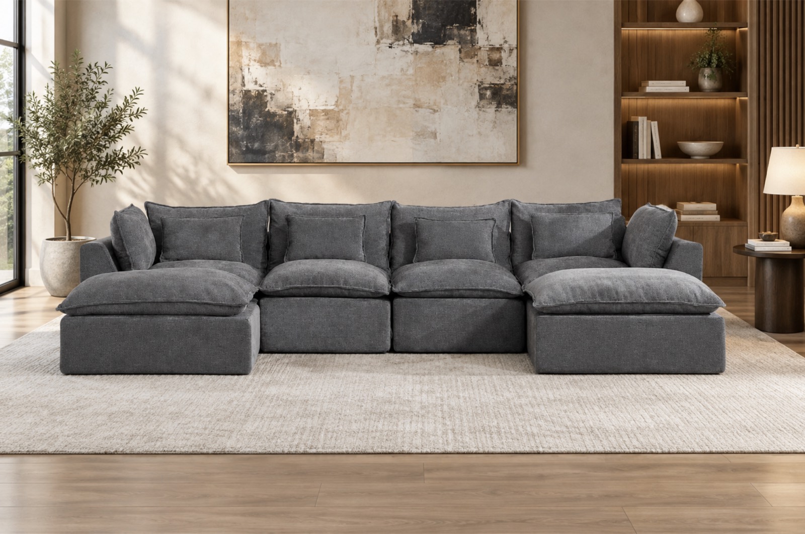 Piedmont Sectional, antique grey