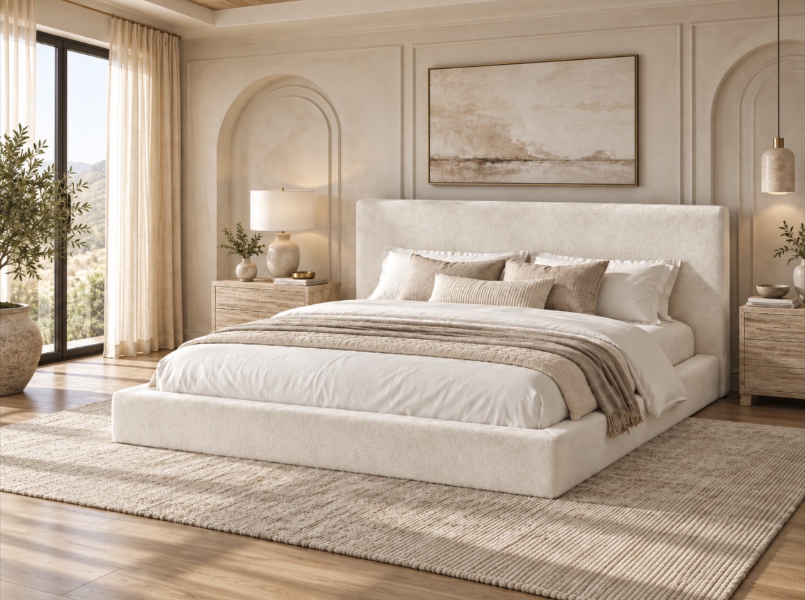Skyline Cloud Bed, off white