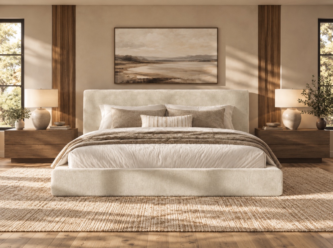 Skyline Cloud Bed, off white, view 2